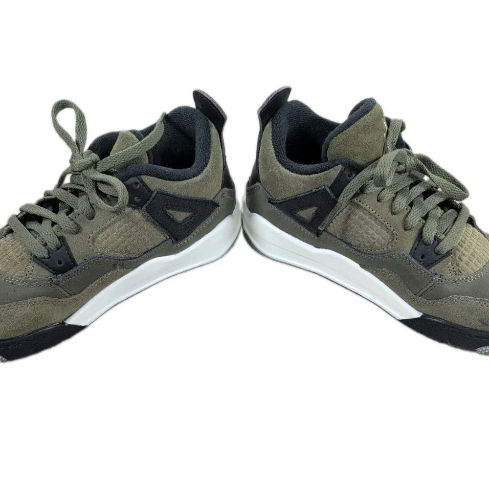Jordan 4 Retro SE Craft Medium Olive Little Kids Size 2Y Shoes w/ Box FB9929